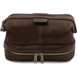 Tuscany Leather Jacob TL142204 Dark Νεσεσέρ Ταξιδίου με Θήκες 25x13x17cm Σοκολατί
