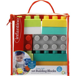 Infantino εκπαιδευτικό παιχνίδι τουβλάκια super soft 1st building blocks b-315058