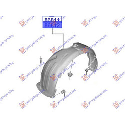 Θολος Εμπρος Πλαστικος Αριστερα Hyundai i20 20-24 - 366500822