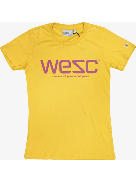 WESC Women Logo T-Shirt - GOLDENROD - 114WE-00112-GOLD