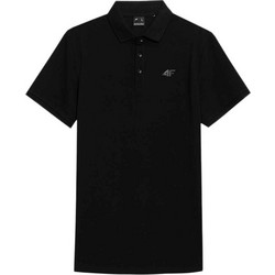 4F Ανδρική Αθλητική Μπλούζα Polo Μαύρη 4FWSS24TPTSM130-20S