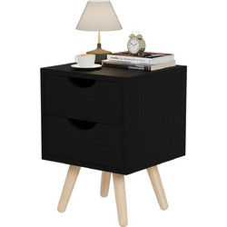 ΚΟΜΟΔΙΝΟ DINKL HM2472.02 ΜΕΛΑΜΙΝΗ-2 ΣΥΡΤΑΡΙΑ-WENGE 29,5x29,5x45Υεκ