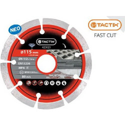 TACTIX Διαμαντοδίσκος Ξηρής Κοπής FAST CUT - 230mm