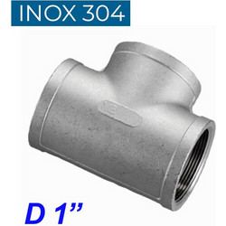 INOX 304 Ταυ θηλυκό 1"