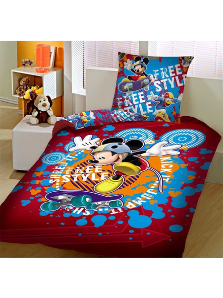 Σετ παπλωματοθήκη μονή 165X250 πανό MICKEY 1026 Disney Limneos