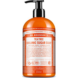 Dr. Bronner's Tea Tree Organic Sugar Κρεμοσάπουνο 355ml