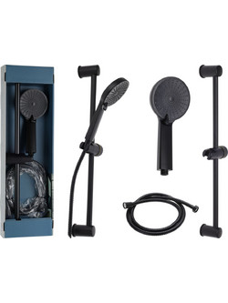 Στήλη Ντουζ Bathroom Solutions με 3 λειτουργίες και ύψος 60cm - Matt Black CF6000130