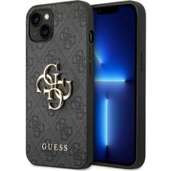 Guess Metal Logo Back Cover Grey (iPhone 14)