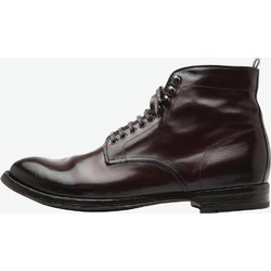 Officine Creative Anatomia Leather Ankle Boots Brown