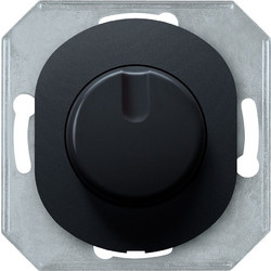EON E6173.E Dimmer without cover frame with rotary single-pole switch 40-400VA, soft-touch black
