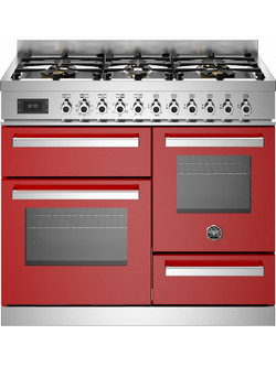 Bertazzoni PRO106L3EROT Κουζίνα Ηλεκτρική με Εστίες Αερίου 99.5cm