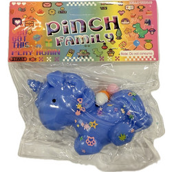 Antistress Taba Squishy Μονόκερος με Strass & Pon Pon Γαλάζιο