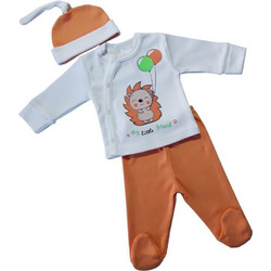 Beboulino Little Friend 56cm Βρεφικό Σετ Πορτοκαλί 80508030000