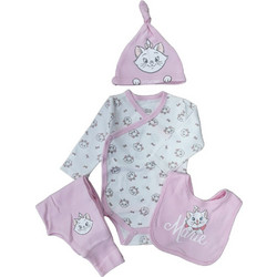 Σετ Νεογέννητου 4τμχ Interlock White Light Pink Kitty 8040108