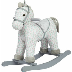 KikkaBoo Rocking Toy With Sound White Horse