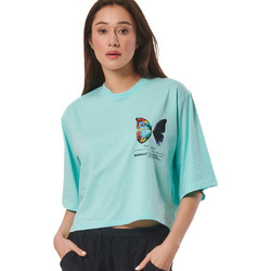 Body Action Γυναικείο Αθλητικό Crop Top Τιρκουάζ 051429