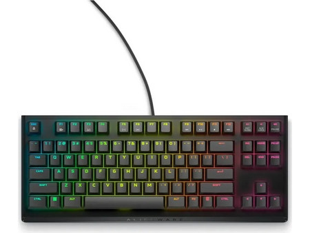 Dell Alienware AW420K Μηχανικό Gaming Πληκτρολόγιο TenKeyLess με Cherry MX Red Διακόπτες RGB Dark Side of the Moon