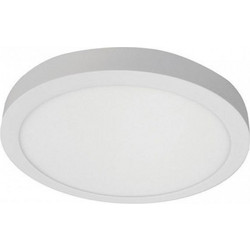 ΟΡΟΦΗΣ LED PANEL Φ205x28 18W 3000K 1430lm ΛΕΥΚΟ