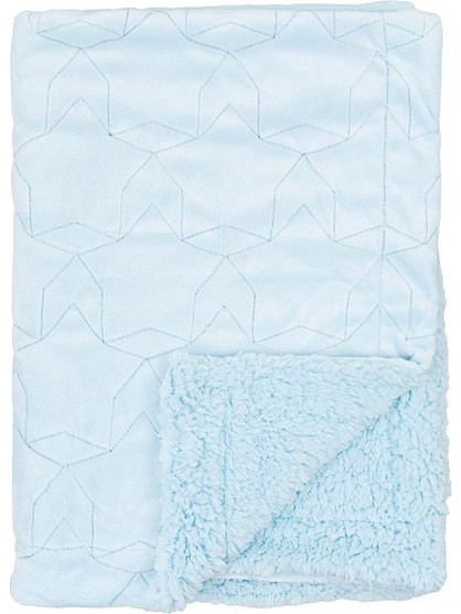 Kidscom Κουβέρτα Αγκαλιάς Fleece Stars Ciel 80x110cm