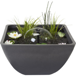 Μικρή λίμνη τετράγωνη fountain pond 55*55*32 cm (VELDA)