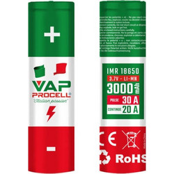 Vap Procell IMR Italian Design 3000mAh 30A 18650 Battery
