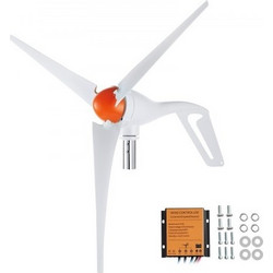 Γεννήτρια Ανεμογεννήτριας VEVOR 500W 12V Κιτ Ανεμογεννήτριας 3 Λεπίδων & Ελεγκτής MPPT