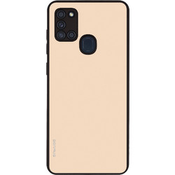 Sonique ColorBloc Series Back Cover Beige (Samsung Galaxy A21s)