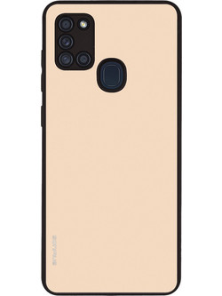 Sonique ColorBloc Series Back Cover Beige (Samsung Galaxy A21s)