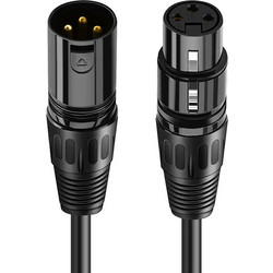 Καλώδιο Μικροφώνου XLR Female/Male AV350 3P 24AWG 5m Μαύρο CABLETIME