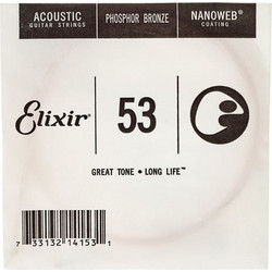 Elixir 14153B Nanoweb Phosphor Bronze Χορδή Ακουστικής Κιθάρας 53