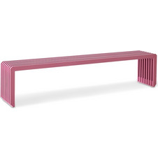 Πάγκος ξύλινος HKliving Slatted Hot Pink L Teak (Sunkai) wood 160x27x35 cm