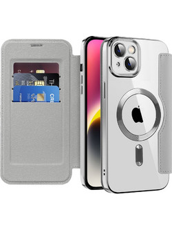 Techsuit - Smartmag Book Case - Iphone 14 Plus - Gray