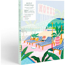 Paint by number kit - The motel pool