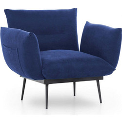Papatya Πολυθρόνα Navy Blue Jax Solo 859FTN1720 90x80x95cm