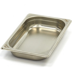 Gastronorm Container - 1/4 GN - 4cm Deep - Stainless Steel