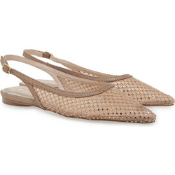 EXE Shoes Γυναικεία Παπούτσια SLINGBACK Mules 700-222 Μπρονζέ Στράς U4700222130B