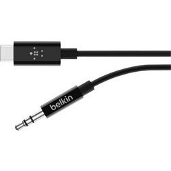 Belkin RockStar 3,5mm Aud./USB-C Cable 0,9m Μαύρο