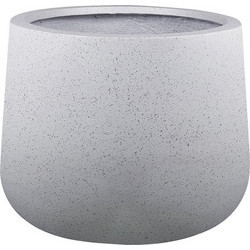 MarHome Fiberclay Large Κασπώ Στρογγυλό Λευκό 43x36cm