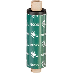 ZEBRA ZIPSHIP 5095 THERMAL TRANSFER RIBBON, 57MM, 5095 RESIN FOR DESKTOP PRINTERS, CORE: 12.7MM, LENGTH: 74 METPA UNIT: 12