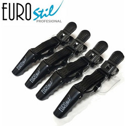 Eurostil Dragon G Clips Black 4 pcs (04375)