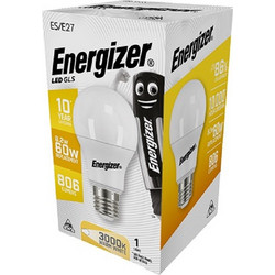 Λάμπα Led Κοινή Θερμό Λευκό 8W Ε27 3000K 220-240V Energizer 1τεμ