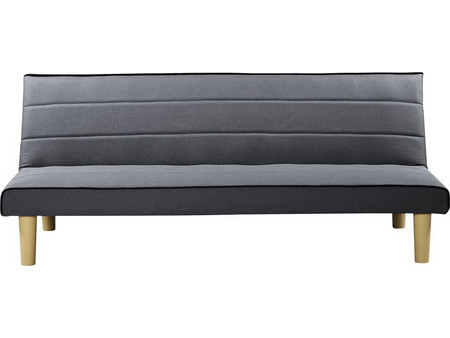 Woodwell Biz Τριθέσιος Καναπές Κρεβάτι Ανθρακί 167x75x70cm Ε9438,5