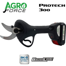 Agroforce Protech-300 Ψαλίδι Κλαδέματος Μπαταρίας 21V 2x2Ah με Κοπή 30mm