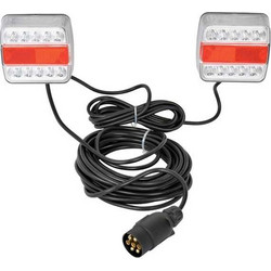 Carpoint Σετ Φώτα Τρέιλερ LED με Μαγνήτη 12V 2τμχ 7 Pin (0440021)