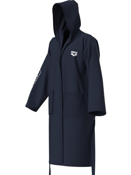 Arena Μπουρνούζι Κολυμβητηρίου Microfiber με Κουκούλα Navy Μπλε
