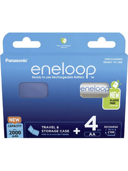 Panasonic Eneloop Pro AA 2000mAh 4τμχ with Storage Case