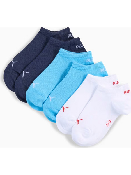 Puma Sneaker Soft Cotton Κάλτσες Κοντές 3 Ζευγάρια (938628 09) Μπλε