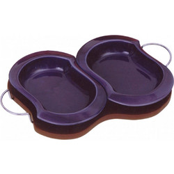 Σετ πιατέλες με δίσκο 3 τεμαχίων Μωβ Galifas 7906471 - Galifas