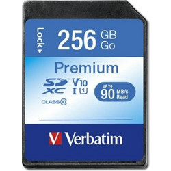 Verbatim Premium SDXC 256GB Class 10 U1 UHS-I