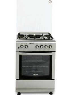 Haeger GC-SS6.009A Κουζίνα Ηλεκτρική 64lt με Εστίες Αερίου 60cm